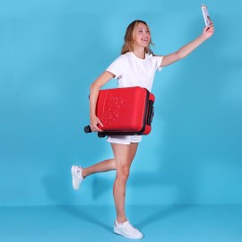 Biggdesign Cats Kırmızı Küçük Boy 20" Valiz