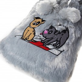Biggdesign Dogs Gri Peluş Sıcak Su Torbası