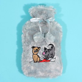 Biggdesign Dogs Gri Peluş Sıcak Su Torbası
