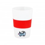 Biggdesign Dogs Seramik Mug Silikon Bantlı Kırmızı