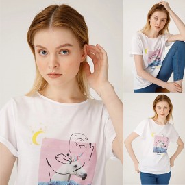 Biggdesign Faces Dreamer Kadın T-Shirt