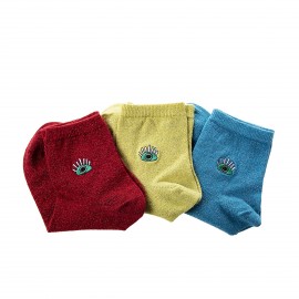 Biggdesign Gözüm Sende Simli Kadın 3'lü Kısa Soket Çorap Seti