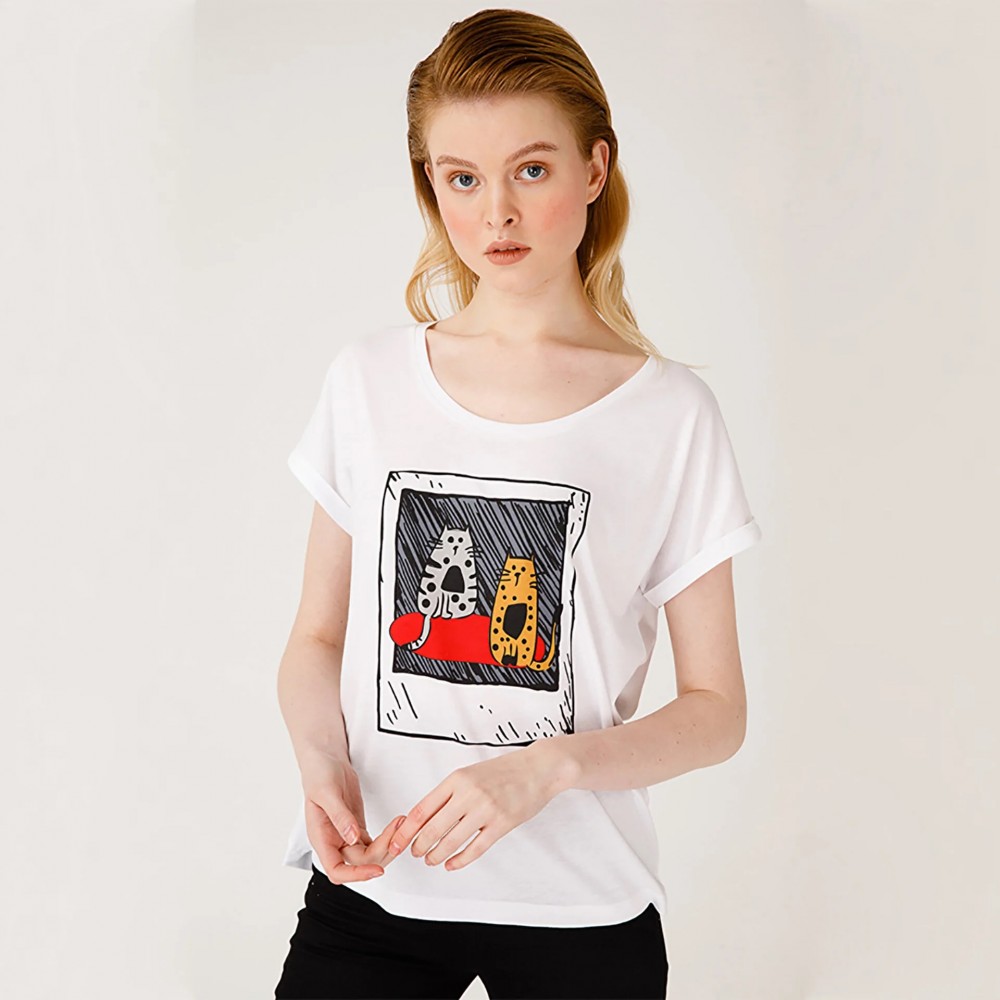 Biggdesign Kedi Fotoğraf T-Shirt