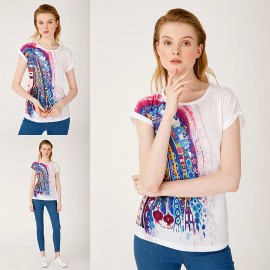 Biggdesign Mavi Su Kadın T-Shirt