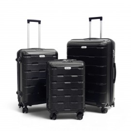 Biggdesign Moods Up 3'lü Valiz Seti, TSA Kilitli, ABS Gövde, Siyah