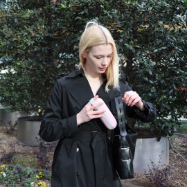 Biggdesign Moods Up Pembe Mini Şemsiye, Manuel Aç-Kapa, Rüzgara Dayanıklı, Çanta Boy, Özel Tasarım