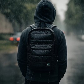 Biggdesign Moods Up Relaxed Kapitone Su Geçirmez Kumaşlı Okul ve Laptop Sırt Çantası Siyah