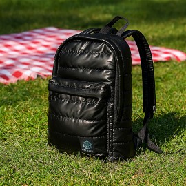 Biggdesign Moods Up Relaxed Kapitone Su Geçirmez Kumaşlı Okul ve Laptop Sırt Çantası Siyah