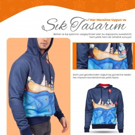 Biggdesign Mr. Allright Man Lacivert Erkek Sweatshirt