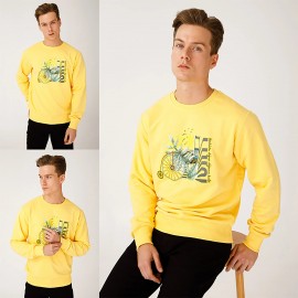 Biggdesign Nature Boğazda Bisiklet Erkek Sweatshirt