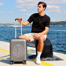 Biggdesign Ocean Gri Küçük Boy 20" Valiz