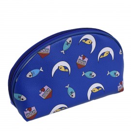 Biggdesign Owl And City Deri Makyaj çantası