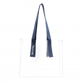 Biggdesign Owl And City  Şeffaf Alışveriş ve plaj çantası