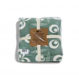 Bigghome Çintemani Yeşil Tek Kişilik Battaniye 150 x 200 cm