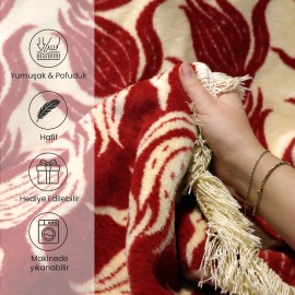 Bigghome Lalezar Tek Kişilik Battaniye 150 x 200 cm