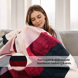 Bigghome Ritim Tek Kişilik Battaniye 150 x 200 cm