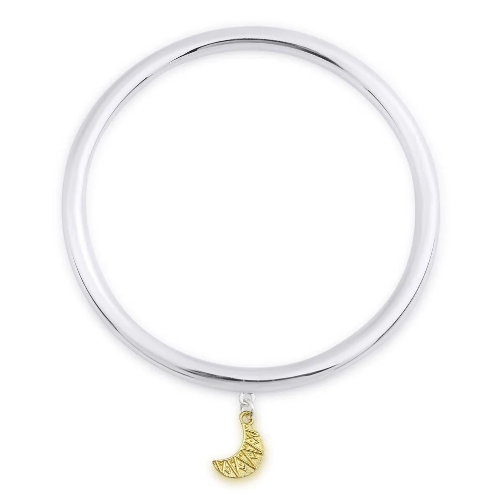 Ay Gümüş Bilezik İnce