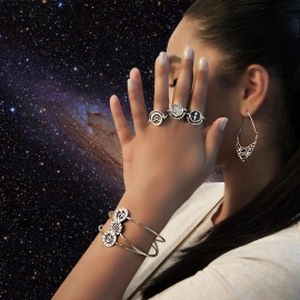 Başak Burcu Gümüş Küpe