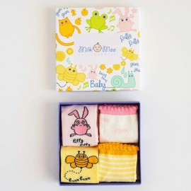 Bebek Çorabı 4'lü Set Arı Vız Vız ile Çançin