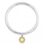 Güneş Gümüş Bilezik Kalın