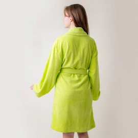 Kadife Kadın Bornoz Çaça Kurbağa