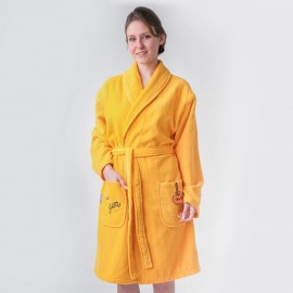 Kadife Kadın Bornoz Tombiş Kedi