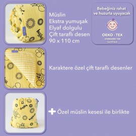 Müslin Battaniye Elyaf Dolgulu Arı Vız Vız