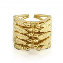 Zeytin Dalı Altın Kaplama Yüzük