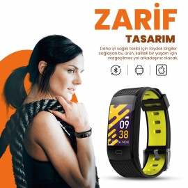 Moodix WE23K10B Akıllı Bileklik Siyah-Sarı