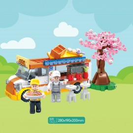 Ogi Mogi Toys Eğitici Bloklar Mobil Restoran 310 Parça Yapı Seti