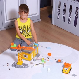 Ogi Mogi Toys İnşaat Bloklar ve Vinç 44 Parça