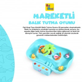 Ogi Mogi Toys Pilli Müzikli Balık Tutma Oyunu