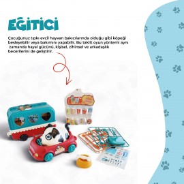 Ogi Mogi Toys Ses Kontrollü Köpek, Araba ve Atıştırma Arabası Seti