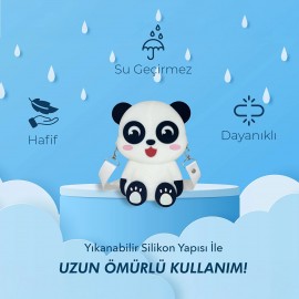 Ogi Mogi Toys Silikon Beyaz Panda Omuz Çantası
