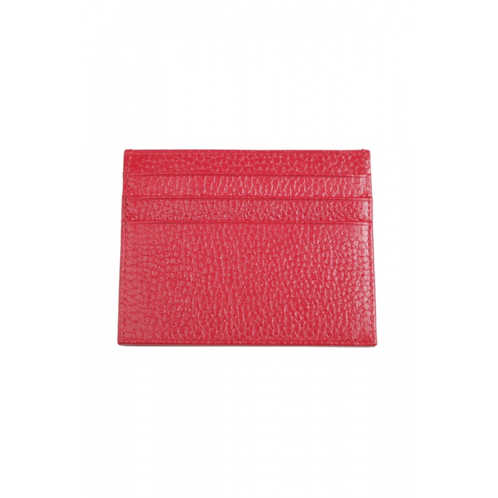 SKS Leben Unisex Kırmızı Hakiki Deri Kartlık 